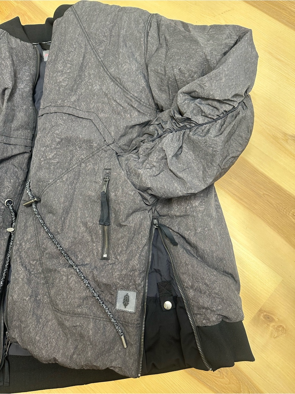 NWT FP Movement Tricked Out Trek Puffer Jacket M Black